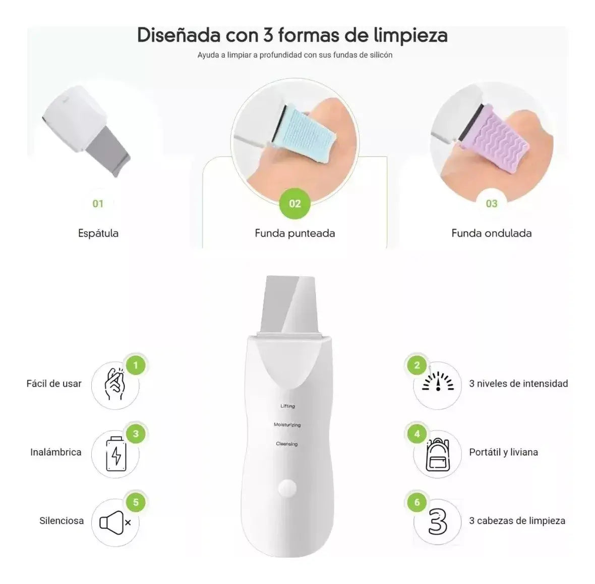 LIMPIADOR ULTRASÓNICO FACIAL